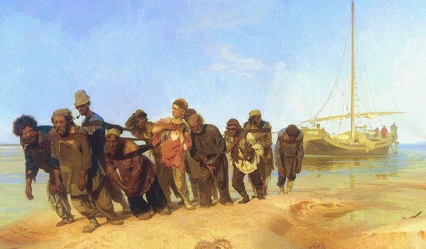 Картина Ильи Репина «Бурлаки на Волге»